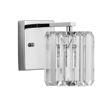 Coco Prism Vintage Metal/Glass Classic Glam LED Vanity Light - JONATHAN Y